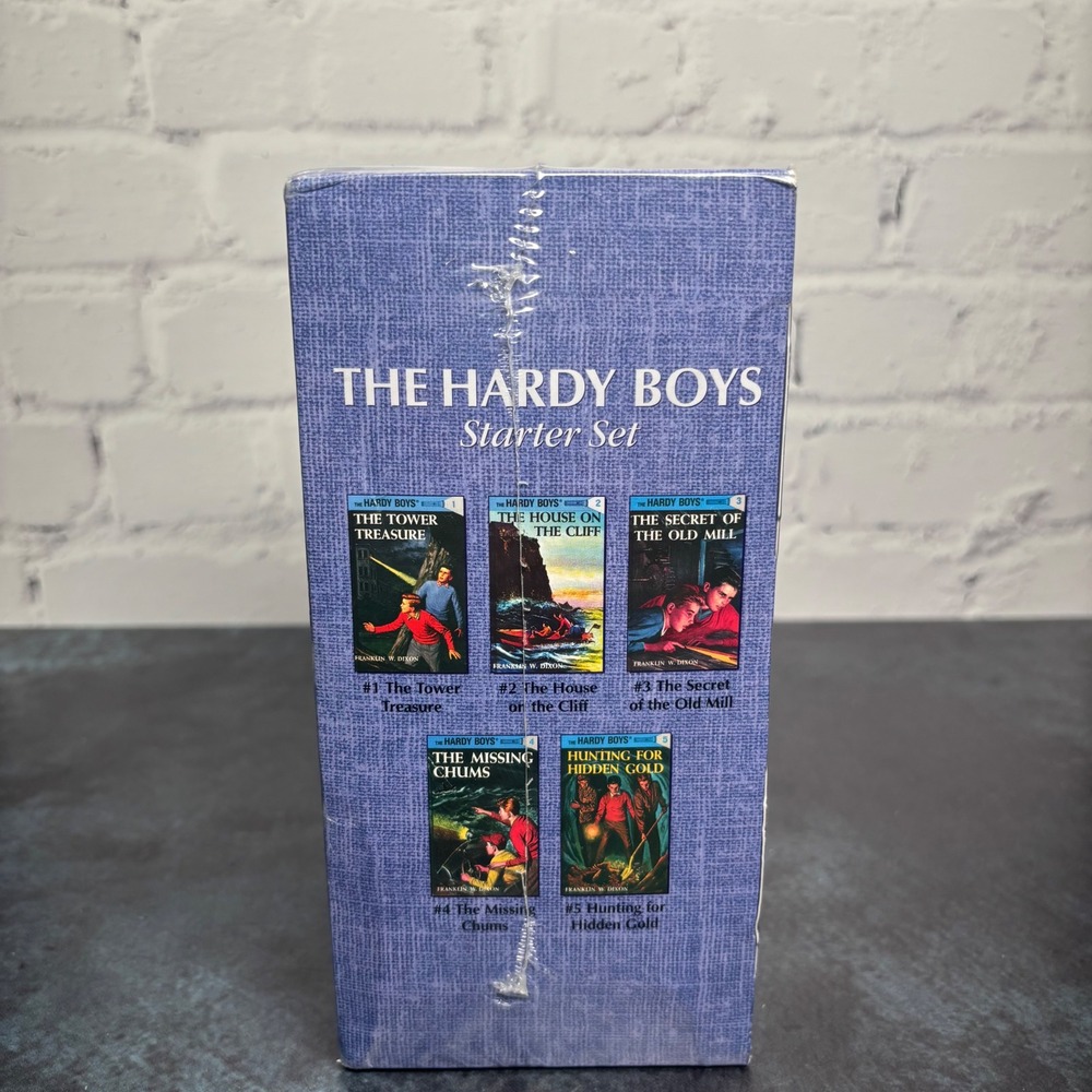 New Sealed The Hardy Boys Starter Set Collectible Books 1-5 Franklin Dixon - Picture 2 of 5